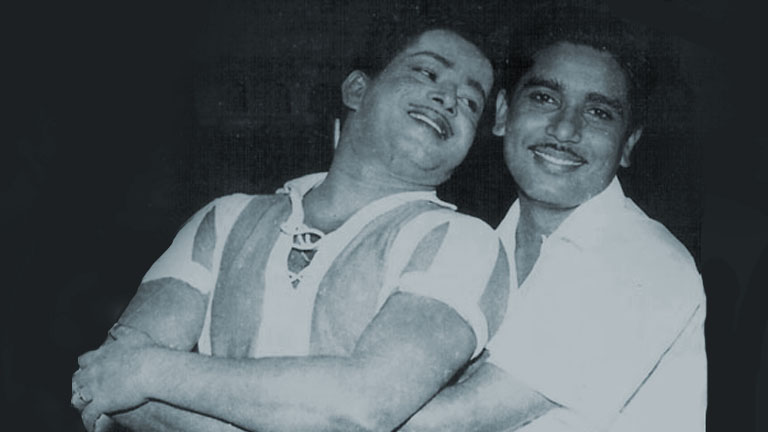 സത്യനും കെ എസ് സേതുമാധവനും. ചിത്രം കടപ്പാട് : സന്തോഷ്‌ സേതുമാധവന്‍ 